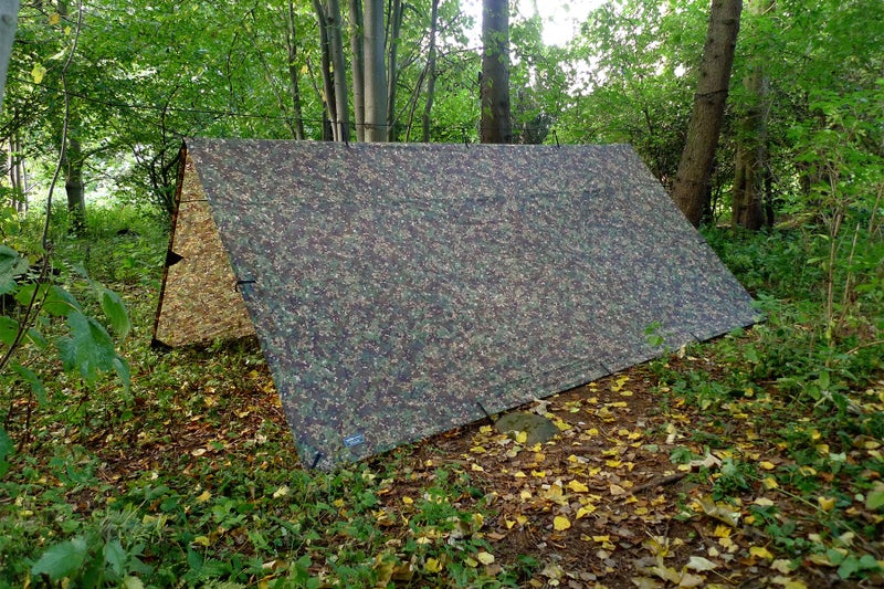 DD Hammocks Tarp 4x4 - MC (13ft x13ft) - 100% Waterproof - Lightweight & Multifunctional Rainfly Square Camo Tarp Tent Group Shelter for Camping Bushcraft & Scouts - Image 2